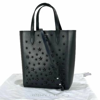 ジミーチュウ(JIMMY CHOO)の16万☆美品☆ジミーチュウ 2way スタースタッズ 台形 トートバッグ(ハンドバッグ)