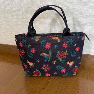 フェイラー(FEILER)の★フェイラー ★ハイジメッシュトートバッグ　ブラック　美品(トートバッグ)