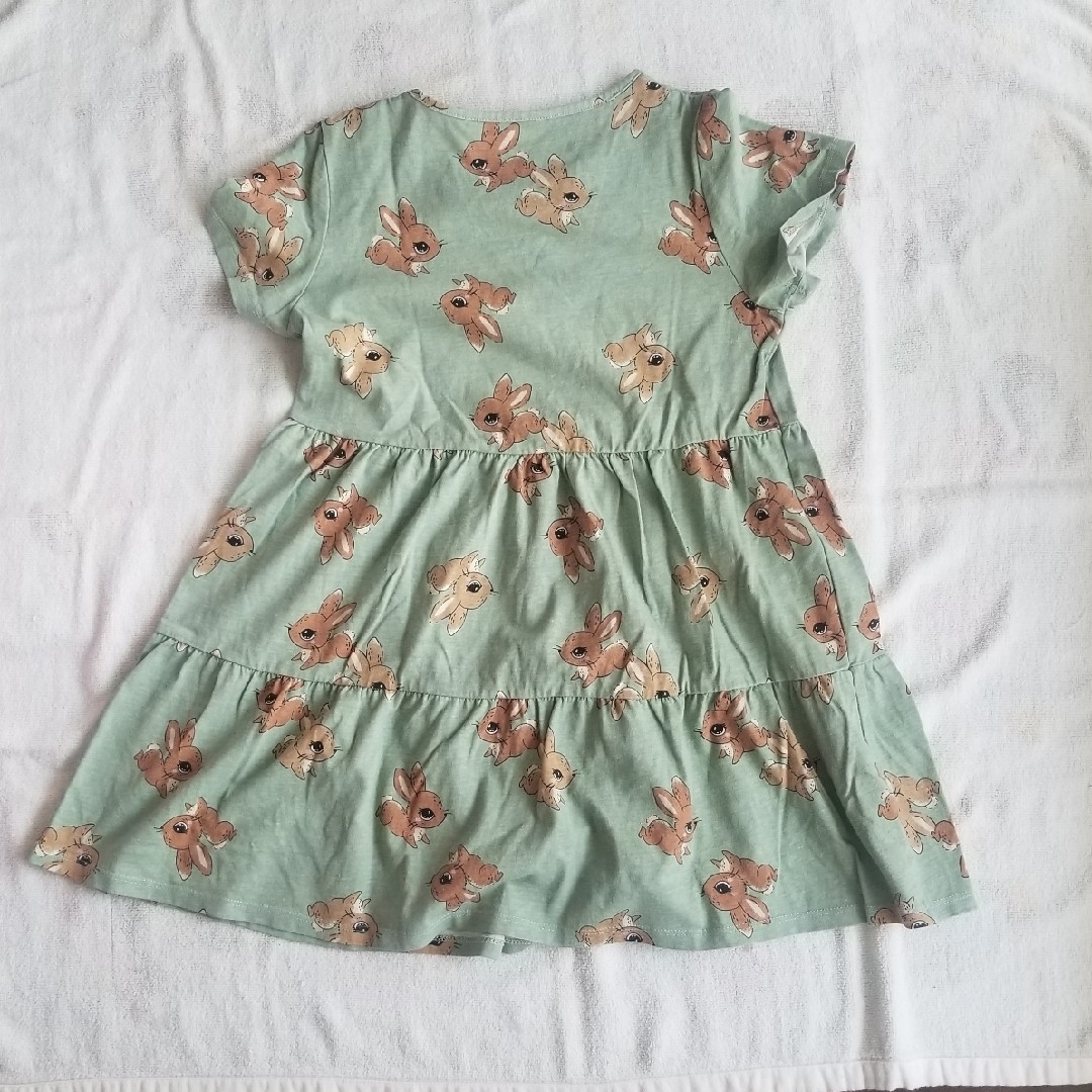 H&M(エイチアンドエム)のH&M  ワンピース　2枚　 うさぎ柄　140cm キッズ/ベビー/マタニティのキッズ服女の子用(90cm~)(ワンピース)の商品写真