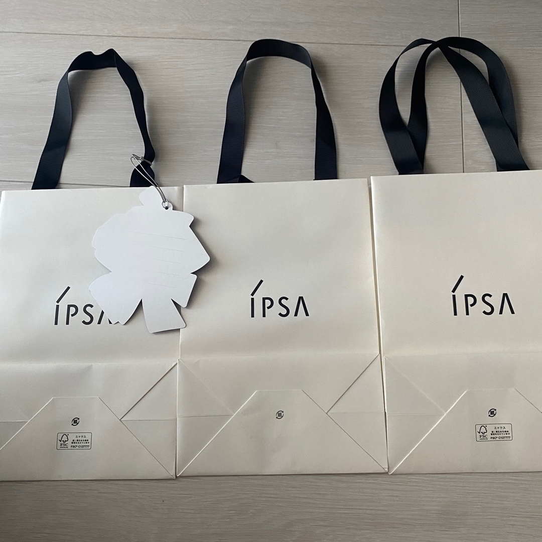 IPSA(イプサ)のイプサ　IPSA 紙袋　３枚 レディースのバッグ(ショップ袋)の商品写真