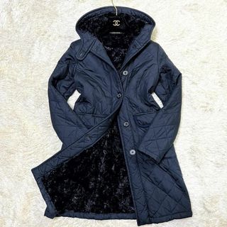 MACKINTOSH マッキントッシュ フーデット ロングコート 濃紺 ネイビー