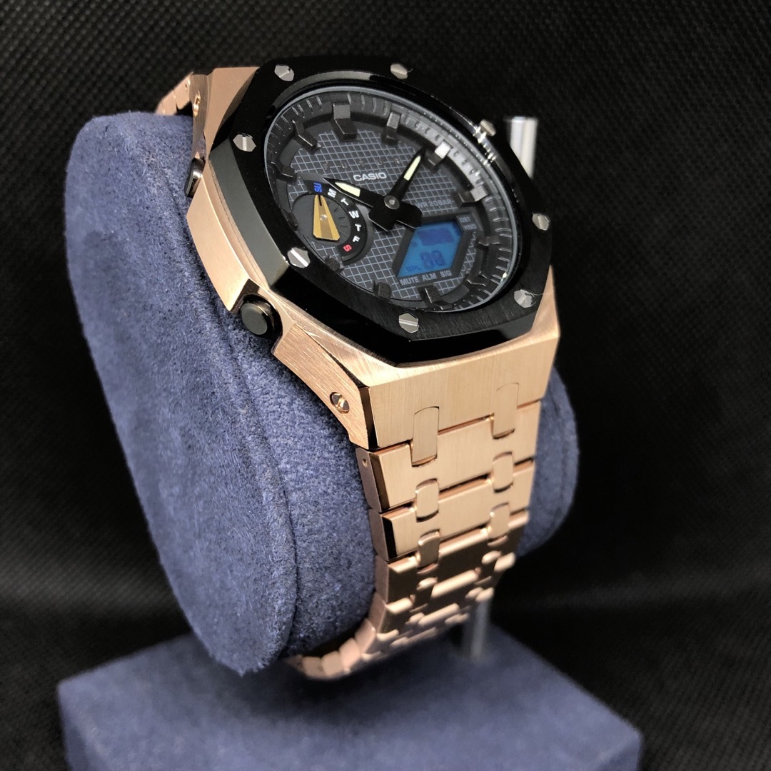 GA-2100本体付き ステンレスベルトセット カシオーク カスタム Gショック