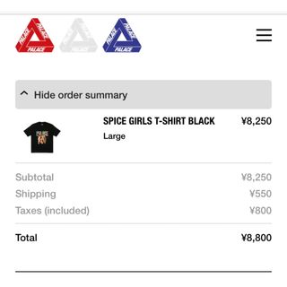 palace SPICE GIRLS T-SHIRT BLACK  XL