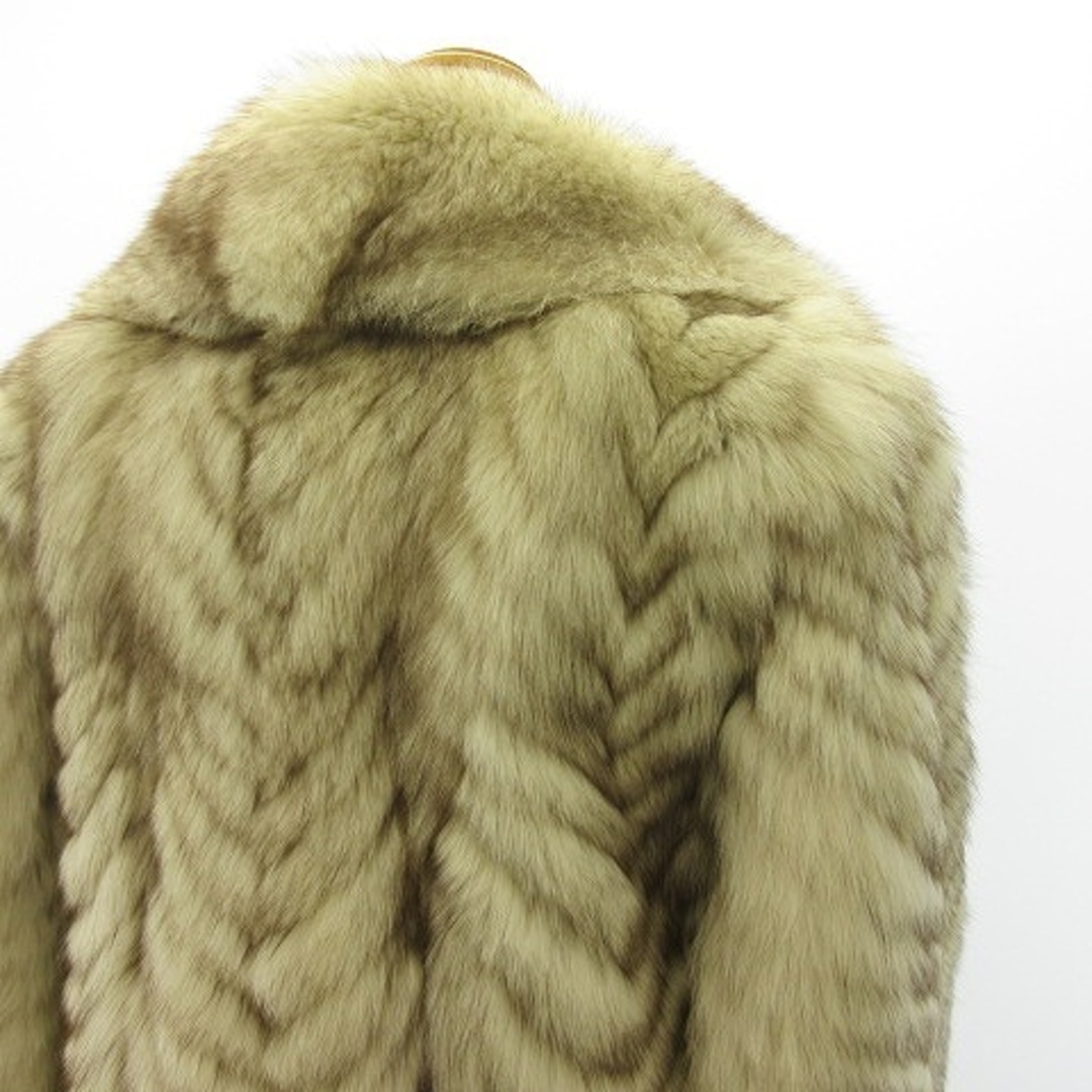 最高級フィンランド製✨ENBA ファーコート ブルーフォックス 毛皮 ホワイト