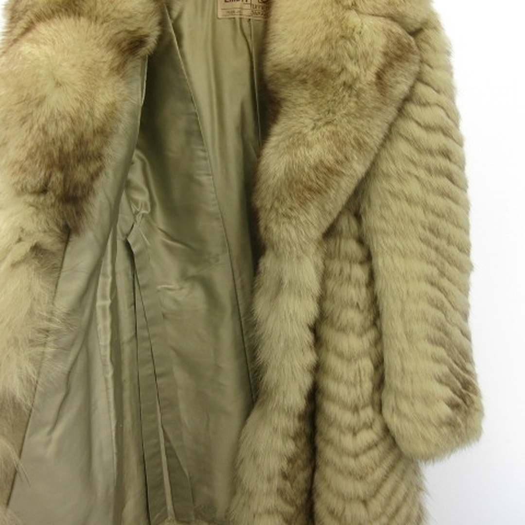 最高級フィンランド製✨ENBA ファーコート ブルーフォックス 毛皮 ホワイト