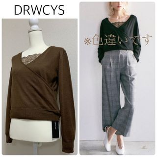 DRWCYS - 【新品タグ付】DRWCYS 2wayニット ブラウン サイズ1 レースの ...