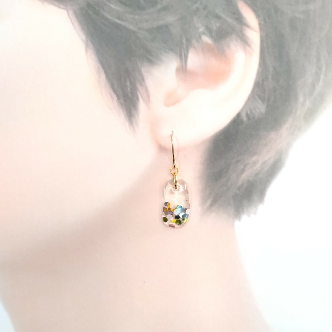 Sale☆ No.86 ハンドメイドピアス イヤリング レジンの通販 by