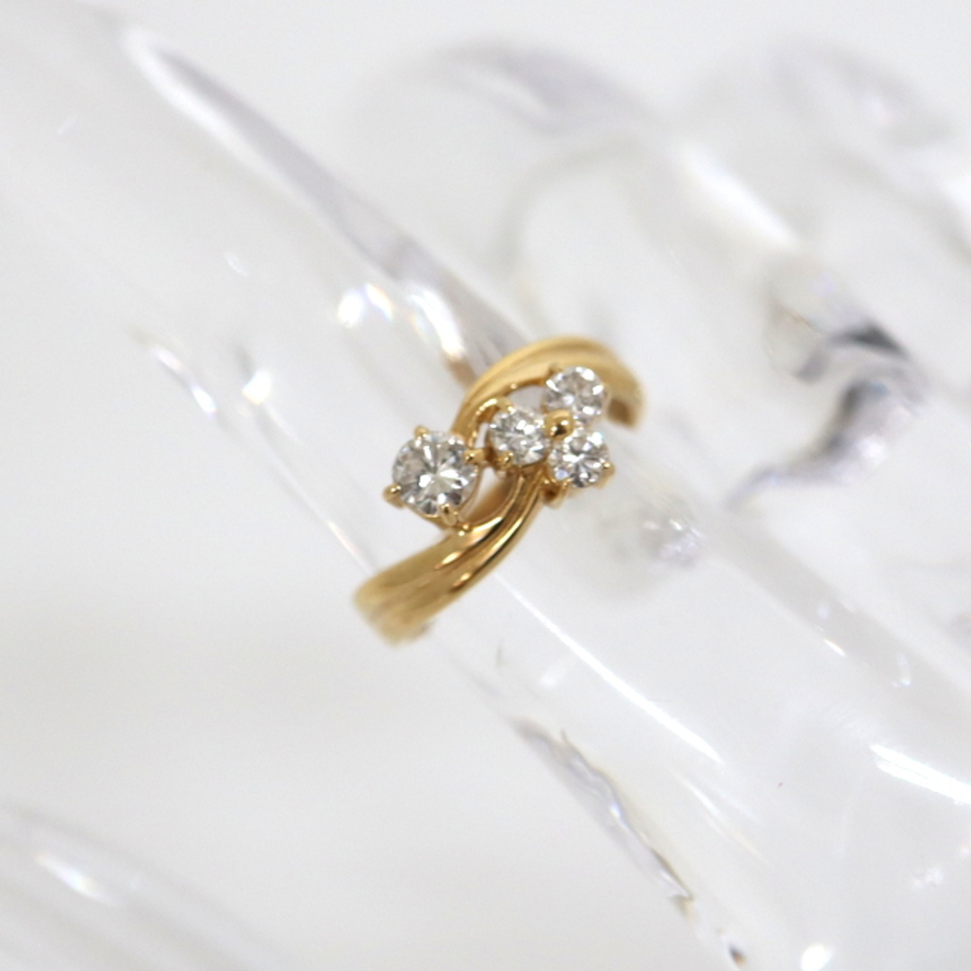 【Jewelry】K18YG ダイヤモンド リング D:0.50ct 7.0号 2.2g 鑑別書あり/kt03873md レディースのアクセサリー(リング(指輪))の商品写真