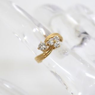 【Jewelry】K18YG ダイヤモンド リング D:0.50ct 7.0号 2.2g 鑑別書あり/kt03873md(リング(指輪))