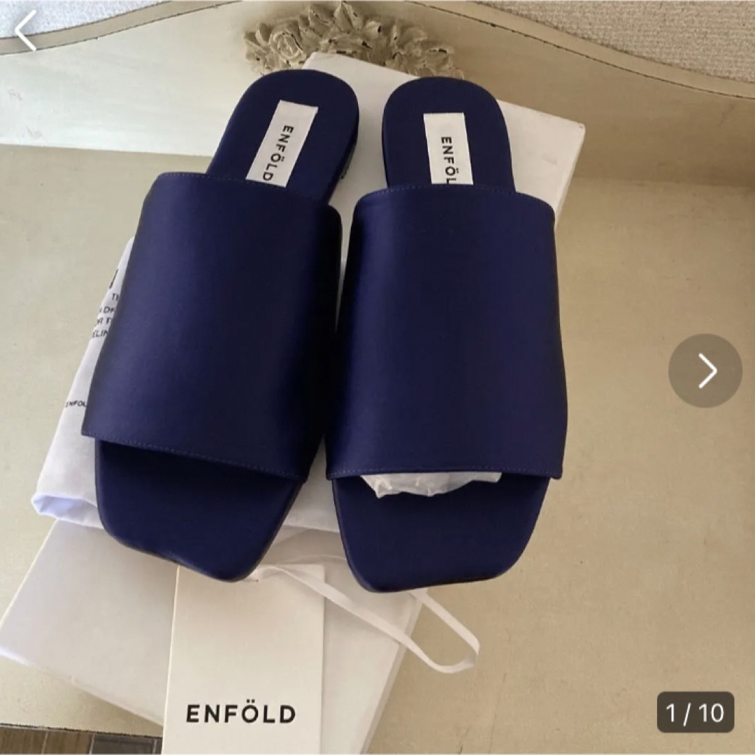 ENFOLD サテンサンダル　新品！タグ付き　36