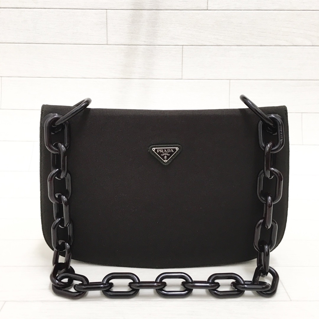 PRADA(プラダ)の☆美品・白タグ付☆PRADA TESSUTO SWINGチェーンショルダーバッグ レディースのバッグ(ショルダーバッグ)の商品写真