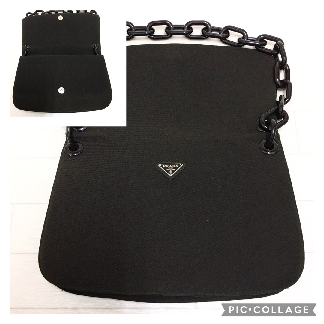 PRADA(プラダ)の☆美品・白タグ付☆PRADA TESSUTO SWINGチェーンショルダーバッグ レディースのバッグ(ショルダーバッグ)の商品写真