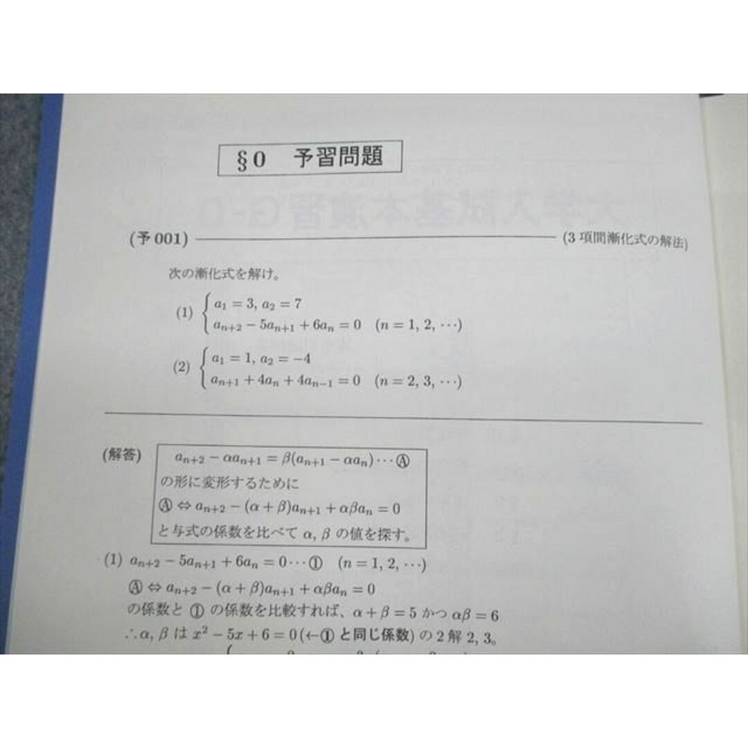 US SEG 高2受験理系数学G 大学入試基本演習G テキスト