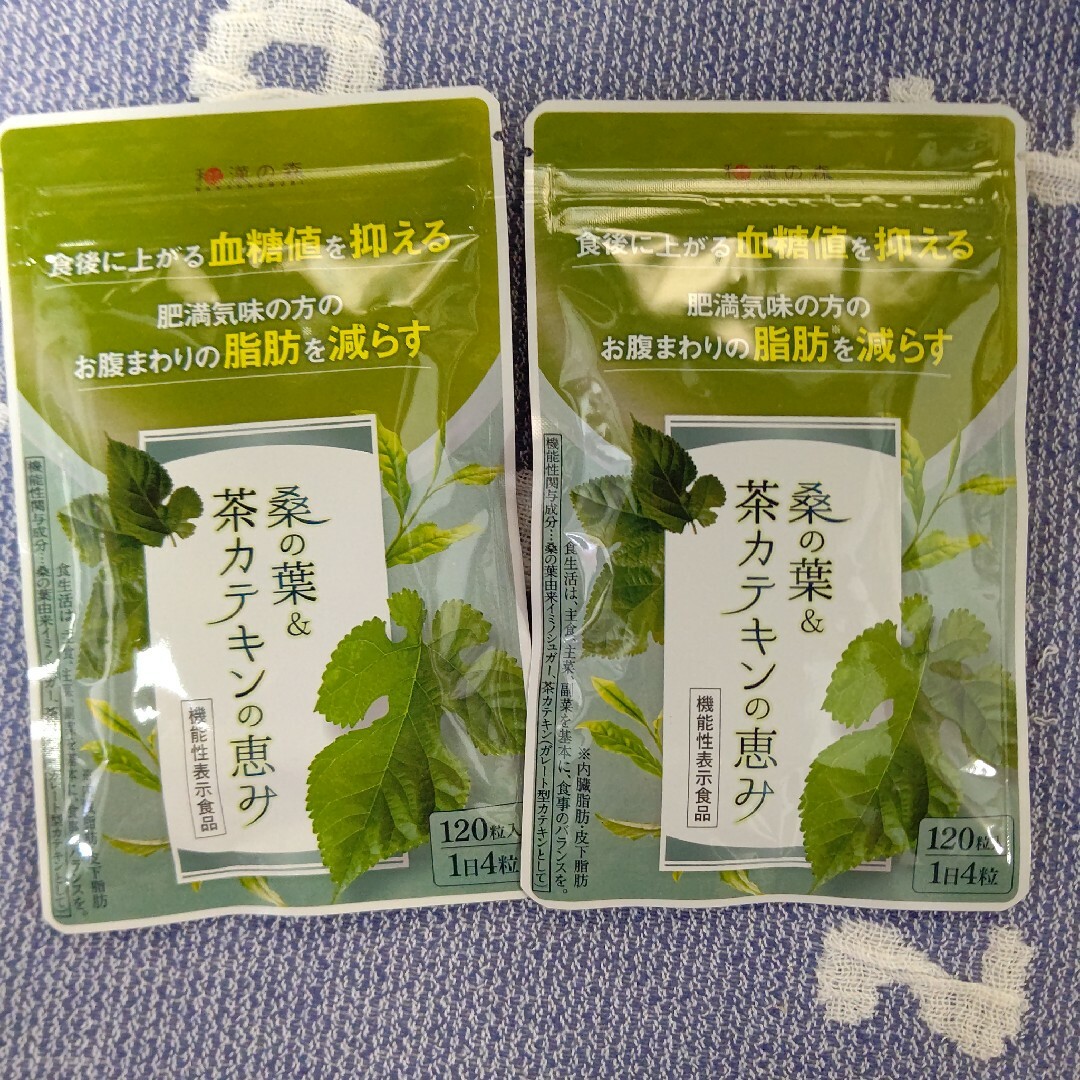 和漢の森 桑の葉&茶カテキンの恵み 120粒入 ×2袋