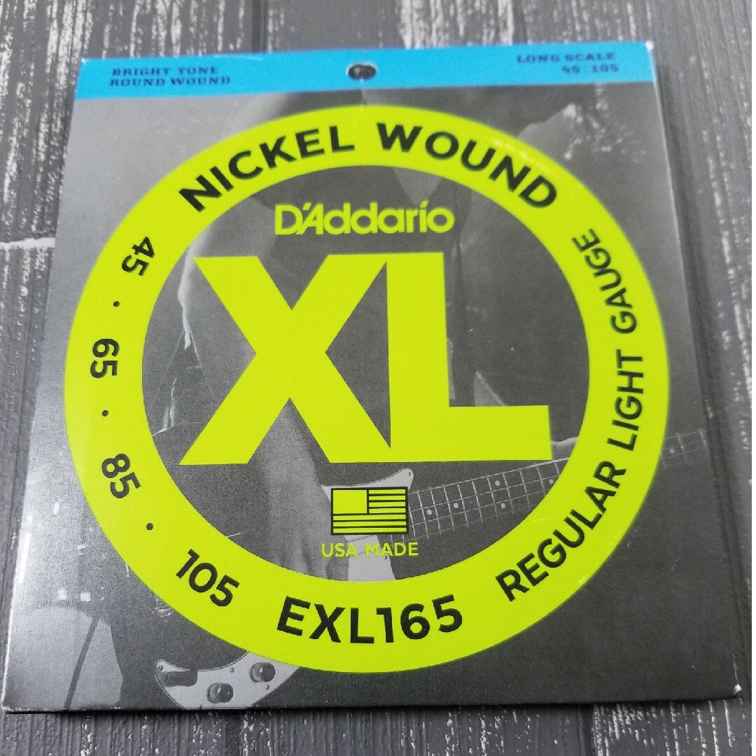 新品　D'Addario ダダリオ ベース弦 ニッケル EXL165 楽器のベース(弦)の商品写真