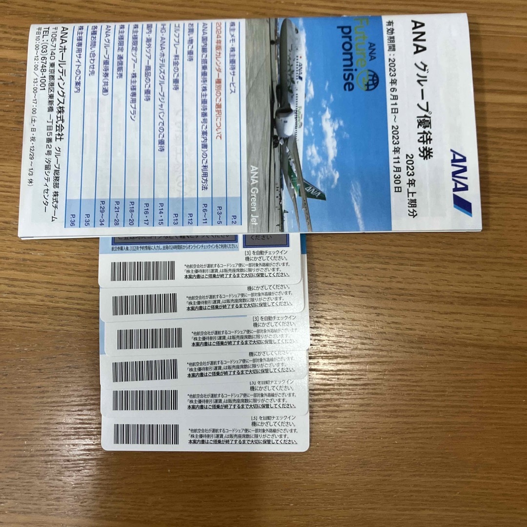 ANA株主優待 チケットの乗車券/交通券(航空券)の商品写真