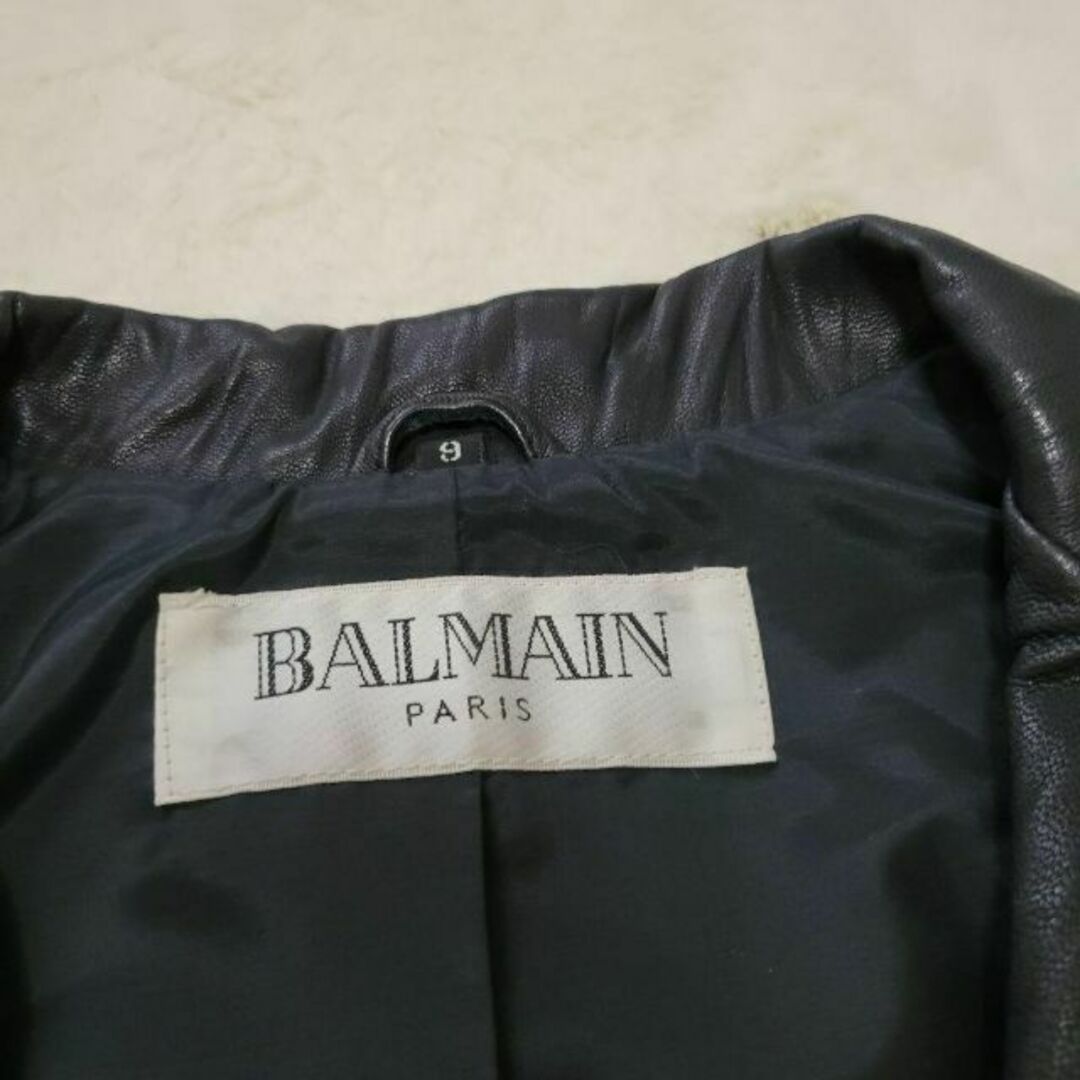 BALMAIN - Balmain レザー風ジャケット アウターの通販 by Belloshop's 