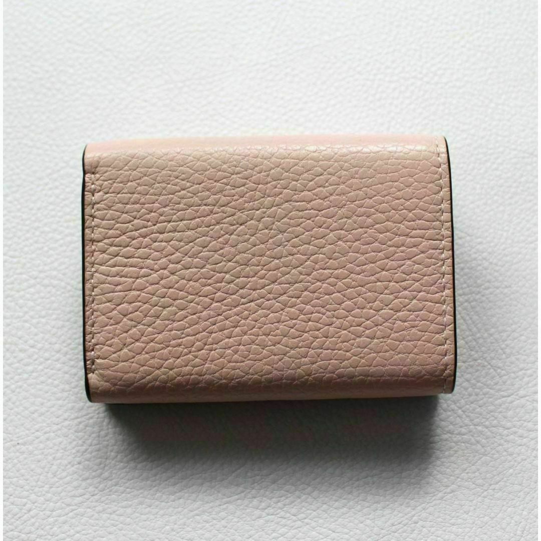 フルラ　バビロン　3つ折り 折財布 ミニ財布　ピンク　レザー　ロゴ