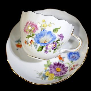 マイセン(MEISSEN)の【極美品 １級 送料込み 】マイセン フラワー 五つ花 Ｃ＆Ｓ 金彩(食器)