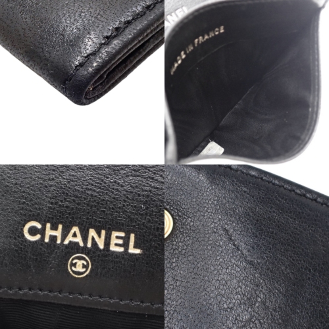 CHANEL(シャネル)のシャネル小銭入れ・コインケース ココマーク コインケース ラムスキン ブラック黒 40802065391 レディースのファッション小物(コインケース)の商品写真