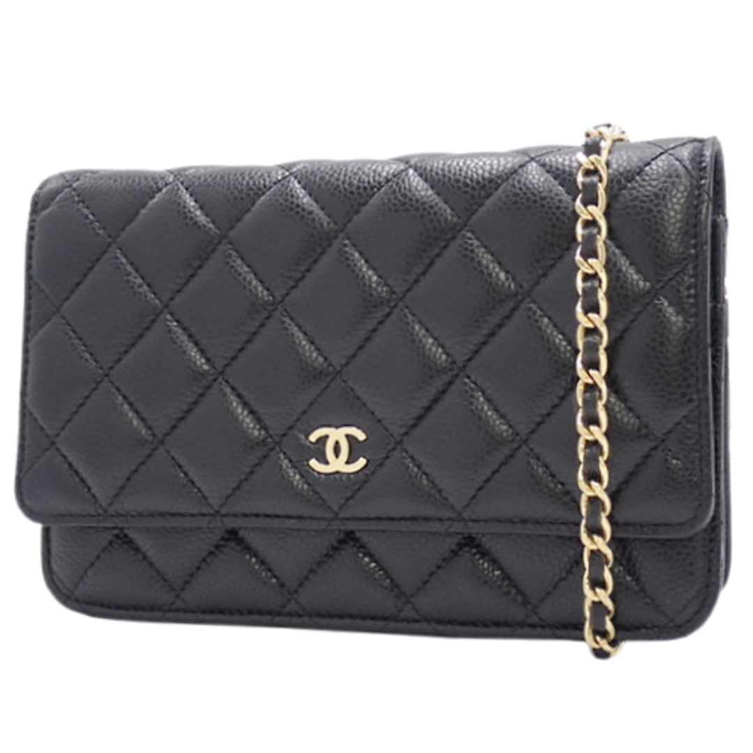 CHANEL、長財布、黒