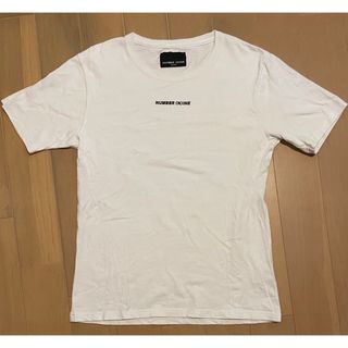 ナンバーナインデニム(NUMBER（N）INE DENIM)のNUMBER (N)INE ナンバーナイン　白Tシャツ　Mサイズ(Tシャツ/カットソー(半袖/袖なし))