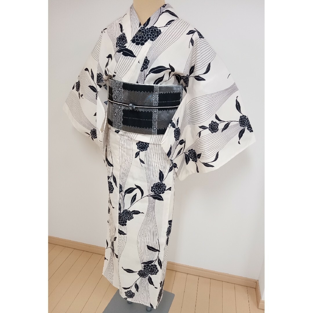 綿麻ゆかた S〜Мサイズ 裄65cm