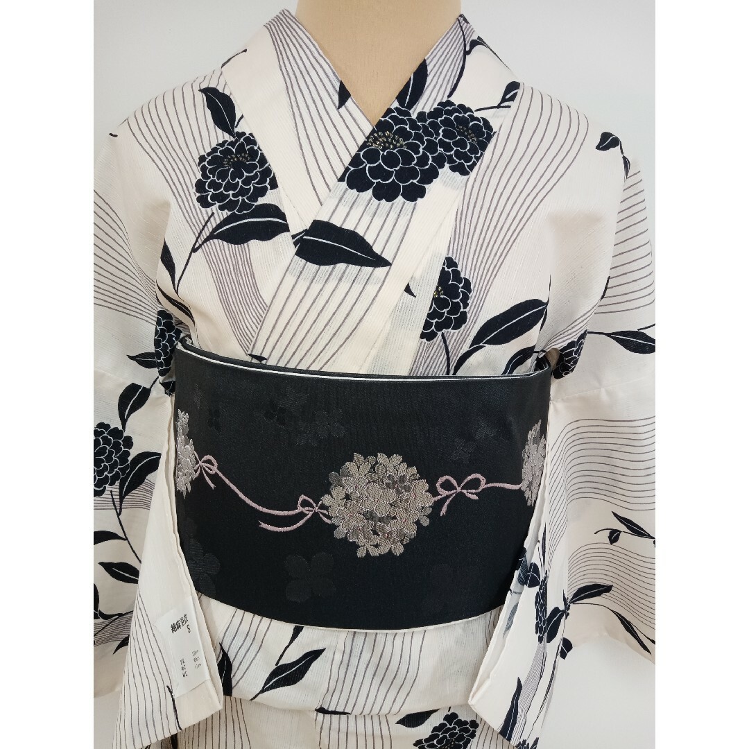 綿麻ゆかた S〜Мサイズ 裄65cm