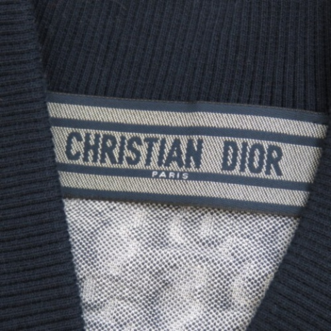 Christian Dior(クリスチャンディオール)の未使用品 Christian Dior クリスチャンディオール ボンバージャケット ジャンパー オブリーク 長袖 ジップアップ ブルゾン/コットン/ビスコース ネイビー【中古】 メンズのジャケット/アウター(ブルゾン)の商品写真