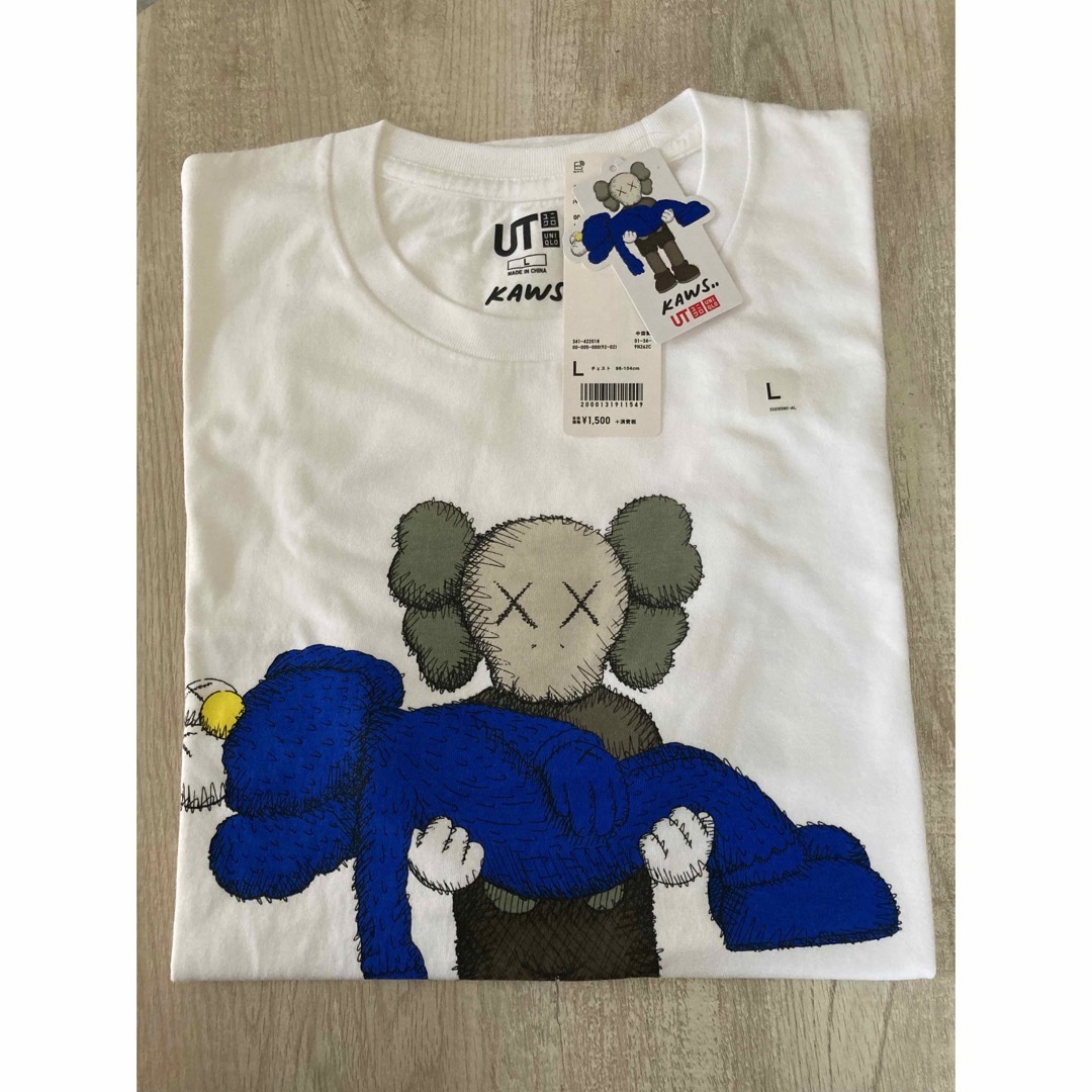 新品 2枚セット ユニクロ KAWS カウズ 長袖スウェット 白 UNIQLO