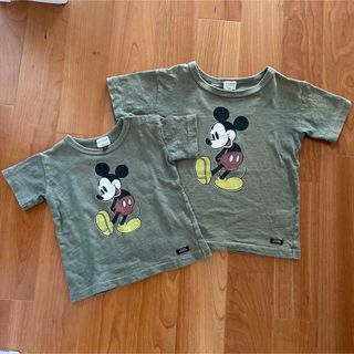 エフオーキッズ(F.O.KIDS)のＦ.Ｏ.KIDS ミッキー　半袖　Ｔシャツ　2枚(Tシャツ/カットソー)