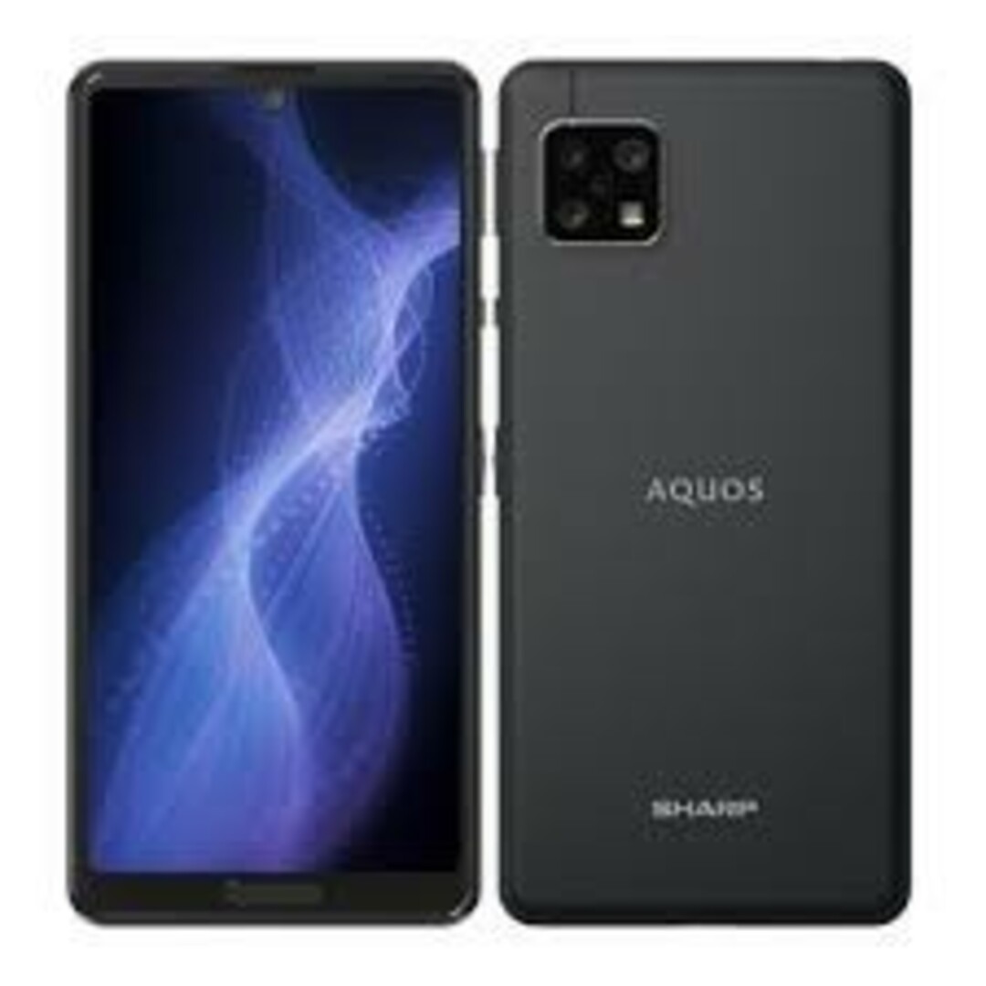 シャープ AQUOS sense5G SH-M17 ブラック 本体 SIMフリースマートフォン/携帯電話