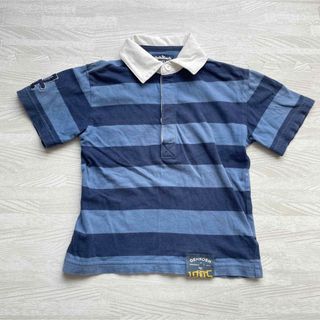 オシュコシュ(OshKosh)のoshkosh♡オシュコシュ　ラガーシャツ　100 ボーダー　青系　(Tシャツ/カットソー)