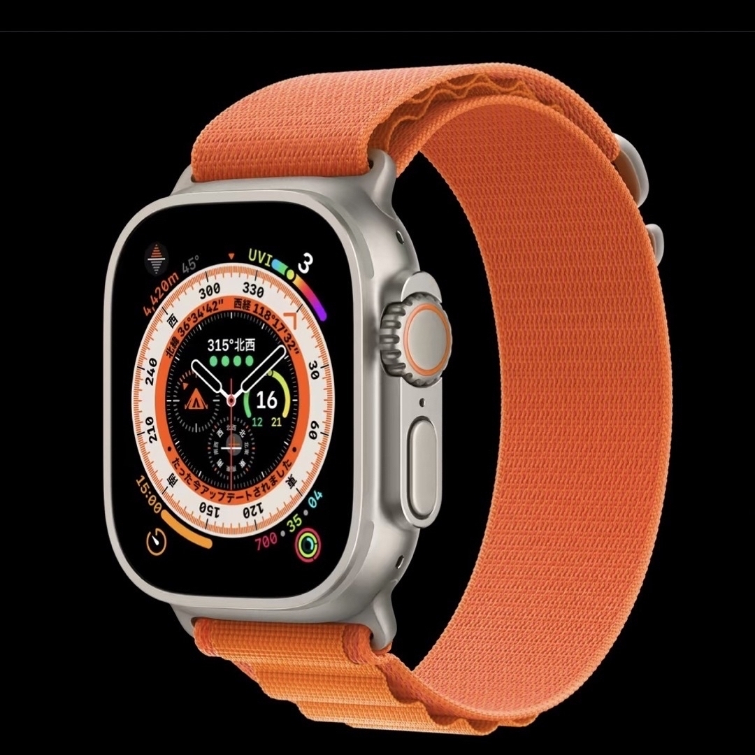 未開封 AppleWatch Ultra 49mm Orange Alpine