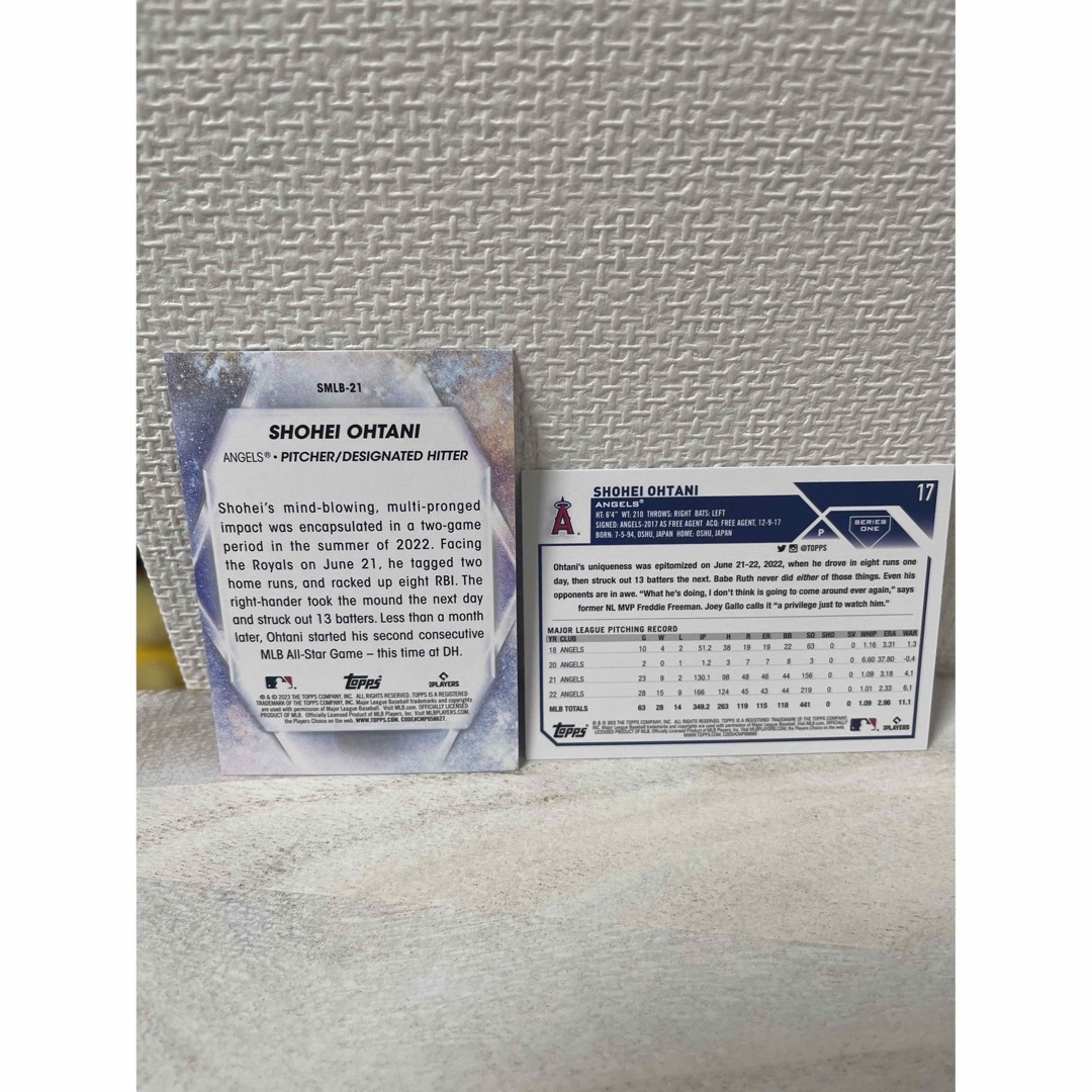 本年レア】大谷翔平 topps パラレルレアカード、ベースカードセットの