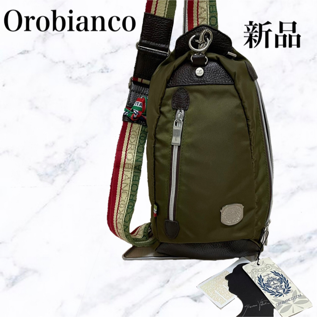 Orobianco - orobianco ボディバッグ ショルダーバッグ カーキ 新品
