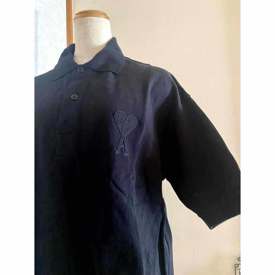 ami(アミ)のカリファミ様専用　AmiParis   アミパリス ポロシャツ　Ｌサイズ メンズのトップス(Tシャツ/カットソー(半袖/袖なし))の商品写真