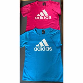 アディダス(adidas)のadidasレディース半袖Tシャツ色違い２枚セット(Tシャツ(半袖/袖なし))