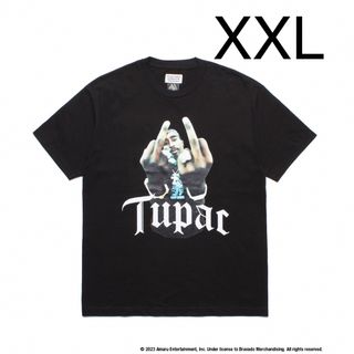 ワコマリア(WACKO MARIA)のXXLサイズ wackomaria tupac 2pac Tシャツ 黒(Tシャツ/カットソー(半袖/袖なし))