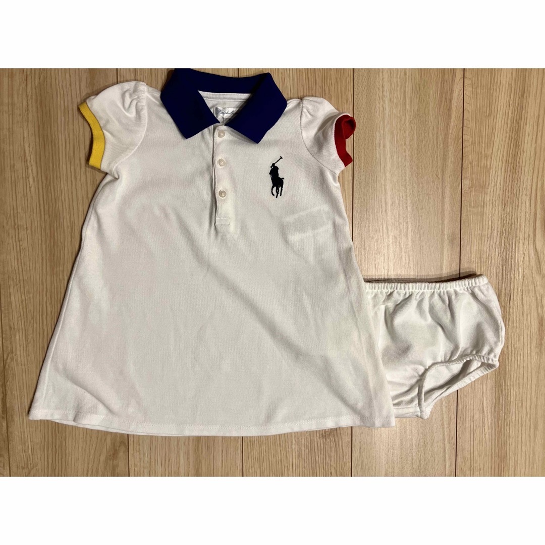 Ralph Lauren(ラルフローレン)の【着用2回美品】ラルフローレン 18M ポロワンピース キッズ/ベビー/マタニティのベビー服(~85cm)(ワンピース)の商品写真