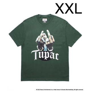 ワコマリア(WACKO MARIA)のXXLサイズ wackomaria tupac 2pac Tシャツ 緑(Tシャツ/カットソー(半袖/袖なし))