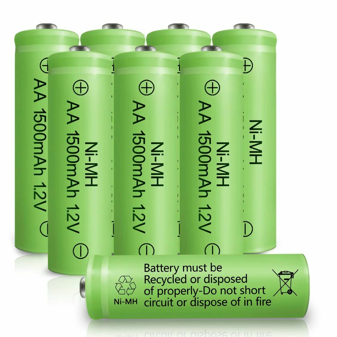 充電式電池 単3 単三 充電池 充電式 単三電池 単3電池 充電電池 1500m スマホ/家電/カメラのスマホ/家電/カメラ その他(その他)の商品写真