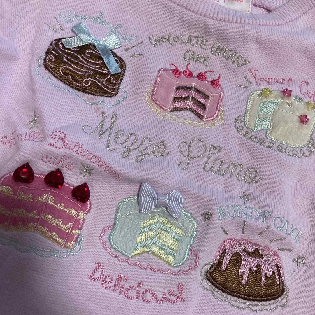 mezzo piano(メゾピアノ)のメゾピアノ  トレーナー　スイーツ　100 キッズ/ベビー/マタニティのキッズ服女の子用(90cm~)(Tシャツ/カットソー)の商品写真