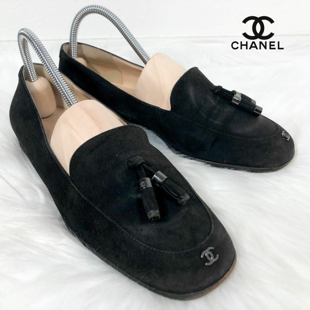 CHANEL ローファー　スエード