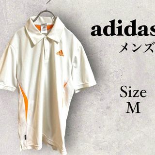 アディダス(adidas)の38a857 メンズ　アディダス　adidas ポロシャツ　ホワイト(ポロシャツ)