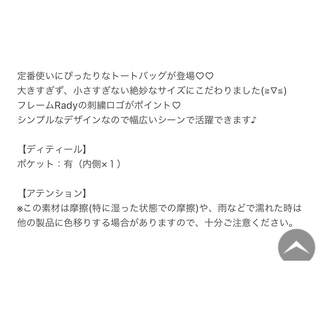 Rady  トートバッグ モデル ネオンカラー 限定 雑誌　蛍光ピンク
