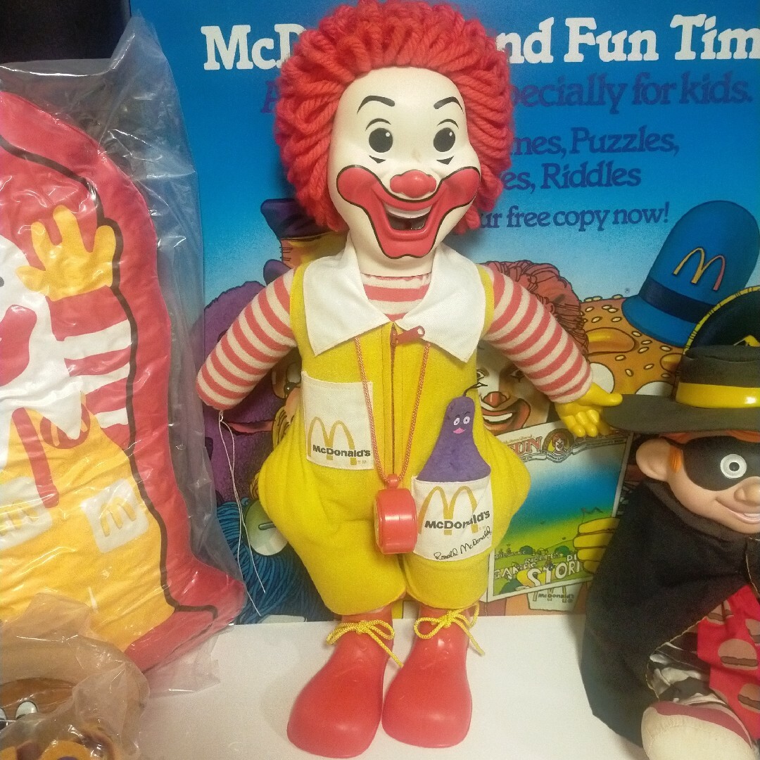 McDonald's マクドナルド ロナルド 笛 ぬいぐるみ 人形 難あり