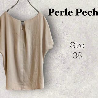 ペルルペッシュ(Perle Peche)の38a867 Perle Peche レディース　ピンクブラウス　フォーマル(シャツ/ブラウス(半袖/袖なし))