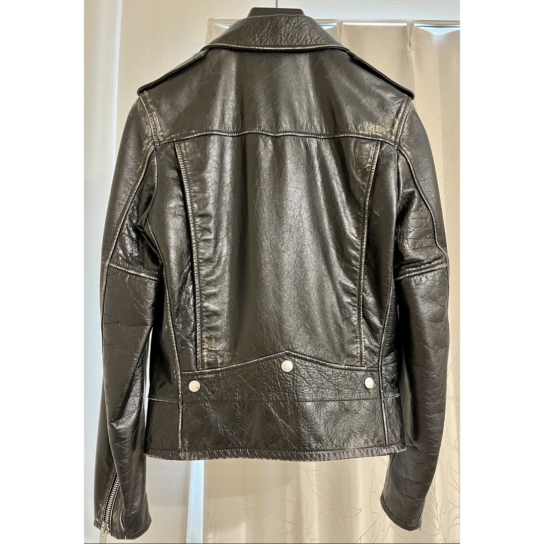 Saint Laurent(サンローラン)のあぶりご様専用　サンローランパリ  レザーライダース  メンズのジャケット/アウター(ライダースジャケット)の商品写真