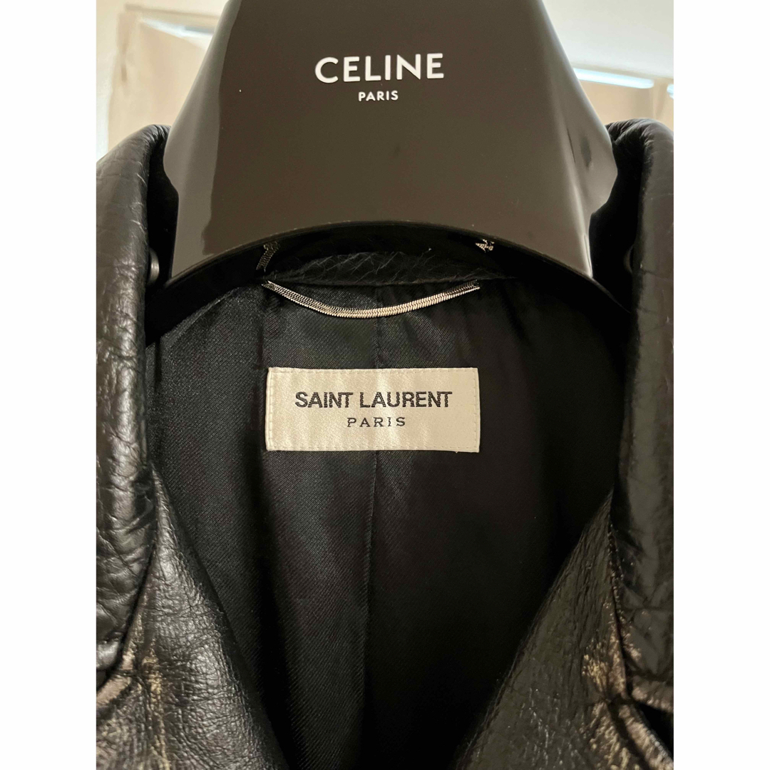 Saint Laurent(サンローラン)のあぶりご様専用　サンローランパリ  レザーライダース  メンズのジャケット/アウター(ライダースジャケット)の商品写真